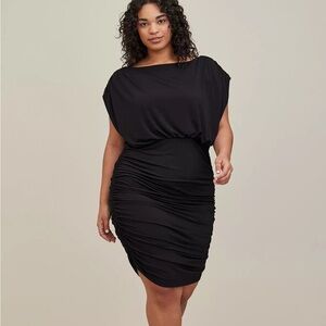 Torrid Mini Studio Knit Ruched Dress Size 3X